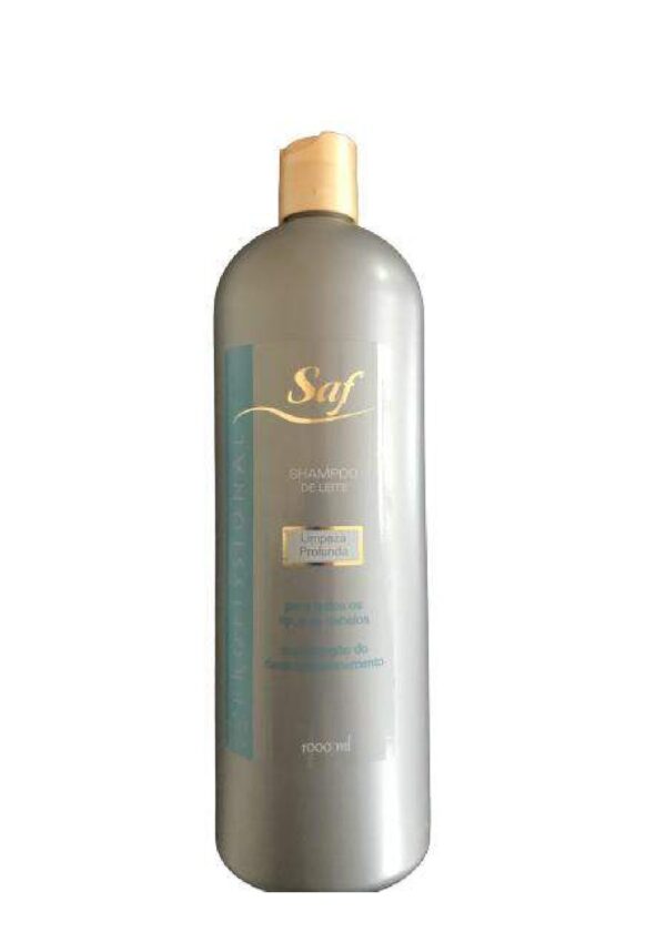 Cosméticos SAF | Shampoo de leite, lava mais profundo, para todos os tipos de cabelos, limpa por inteiro raiz e pontas. - Image 6